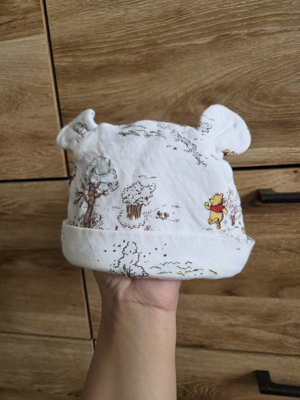 Winnie the Pooh White Baby Hat with Ear Details JANIE & JACK